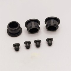 Black Round Silicone Rubber Seal Hole Plugs Blanking End 2.5mm-50.6mm