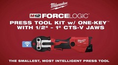 Milwaukee M12 FORCE LOGIC Press Tool Kit 2573-22 Copper w/ Case Charger Jaws