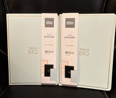 Lot of 2- Off ice Depot-3 pack of Journals, 40 pages each