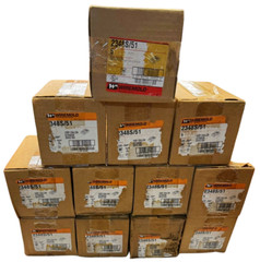 (Box of 5) Wiremold 2348S/51 Ivory Sure-Snap NM Shallow EXT Device Box