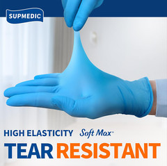 Medical Soft Max™ Nitrile Exam Gloves, 100 Count Latex-Free Powder-Free Non-Ster