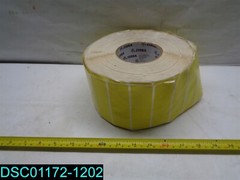 Qty = 4400 Labels: Yellow Labels 10032278-1, 611820, 07012020 Zebra, 4″ x 1.250″