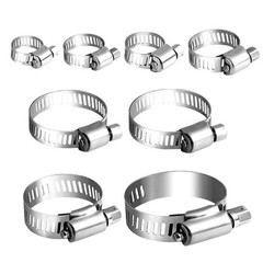 101/130pcs Adjustable Hose Clamps Worm Gear Stainless Steel Clamp Assortment set