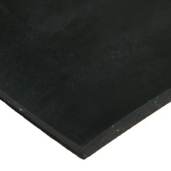 Cloth Inserted SBR 1/8 In. X 36 In. X 72 In. 70A Rubber Sheet – Black
