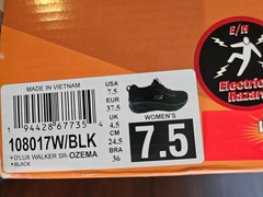 Skechers Women’s Work RF D’Lux Walker SR Ozema Shoes Black Wides Size:7.5