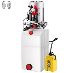 VEVOR Double Acting Hydraulic Pump for Dump Trailers Kit 12VDC 6 Quart Reservoir