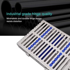 Dental Autoclavable Sterilization Cassette Rack Box Tray for 5/10/20 Instrument