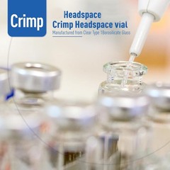 100/500/1000PCS 10ml Glass Vials Sample Headspace Vials w/ 20mm Crimp Top Caps