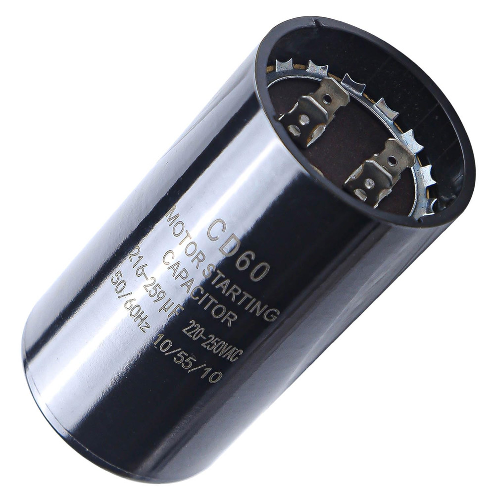 216-259 Uf/Mfd 220-250 VAC ±20% CD60 round Motor Start Capacitor 50/60 Hz AC Ele