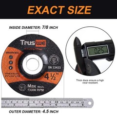 Grinding Wheels 5 Pack 4.5in Discs Angle Grinder Metal Stainless Steel Stone