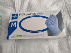 FitGuard ES select Medium Nitrile Gloves 250ct