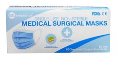 500 Pack CE Approved Class/Level 2 Surgical Disposable Face Mask/3-Ply 98% BFE