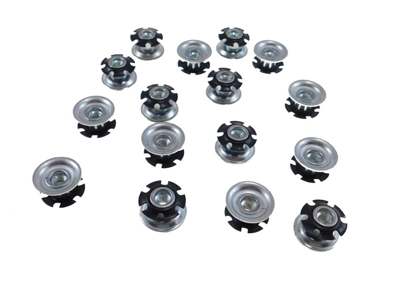 16 Pack Threaded Star Type 1″(OD) Round Tubing Insert 1/4-20 Threads S72-324