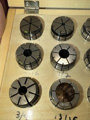 Hardly Used Parlec 100PG-S062 15 Piece TG Collet Set Machining Tools