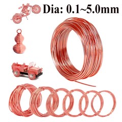 Pure Copper Wire Coppers Coil Conductive Copper Wire, Red Copper Wire