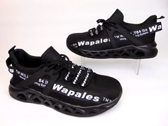 Wapales Steel Toe Safety Work Knit Comfort Sneakers Men’s Size 14.0 M, Black