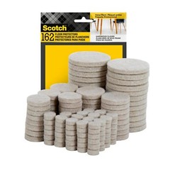 Scotch Felt Pads 162 PCS Beige, Furniture for Protecting Beige