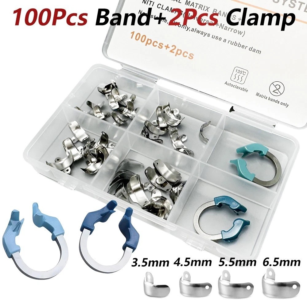 Dental Matrix Bands Ring Sectional Matrice Clamp Fit Garrison Palodent V3 System