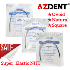 100pcs Dental Ortho Super Elastic NITI Arch Wire Round Ovoid/Natural Form/Square