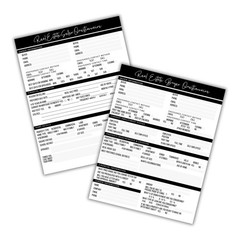 50 PCS Real Estate Buyer Seller Questionnaire Agent Form 8.5×11 Inch 25 Each