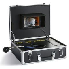 VEVOR 50m/165ft Sewer Camera Pipe Inspection Drain Camera 7 inch Screen