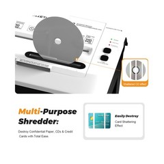 150-Sheet Paper Shredder Heavy Duty, Micro Cut and CDs/Cards, P5 Ultra Securi…