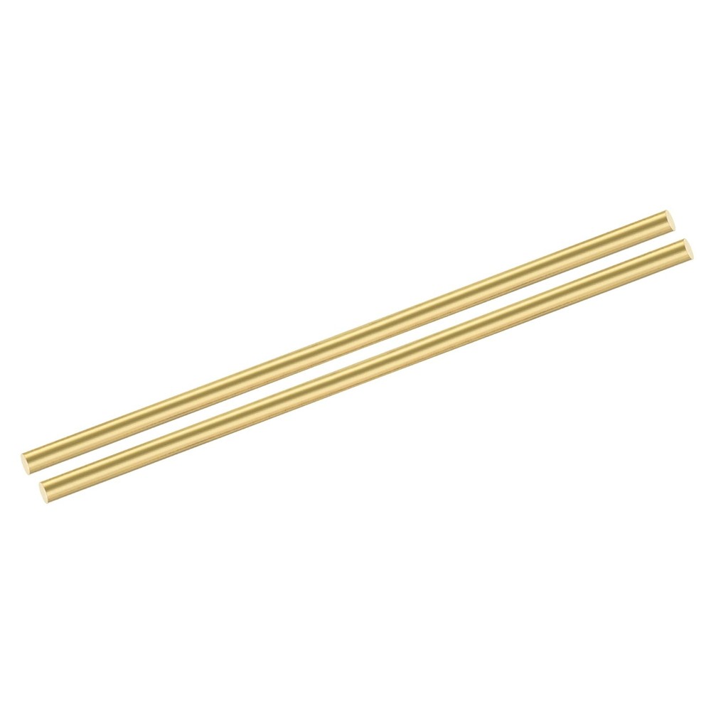 MECCANIXITY 2pcs Brass Rods (6mm) 1/4 Inch x (150mm) 6 Inch Brass Solid Round…