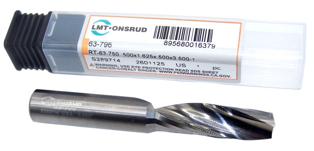 63-796 Onsrud 1/2″ Carbide Upcut Router 1 Flute .500″ Diameter 1.625″ Flute