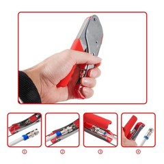 Coax Cable Crimper Kit Tool for RG6 RG59, Coaxial Compression Tool Kit with 1…