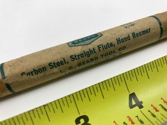 9/16″ BEARD Carbon Steel Hand Reamer Straight Flute Made in USA