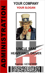 EMPLOYEE ID CARD 100% CUSTOMIZABLE BADGE COMPANY ID CARD 1 SIDE ONLY