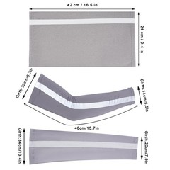 Topbuti 3 Pcs Hard Hat Sun Shade Full Brim Mesh Neck One-Size-Fits-Most, Grey