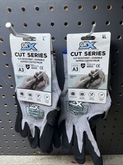 Large & XLarge Cut Resistant Gray Breathable Nitrile Work Gloves cut level A5