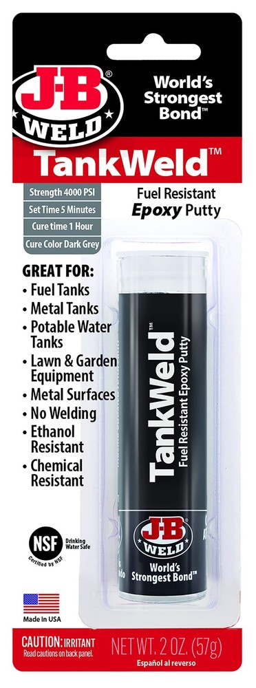 J-B Weld 8217 TankWeld Gas Tank Repair – 1 oz.,Dark Grey 1 Ounce, Dark