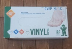 The Safety Zone GNEP-XL-1C X-Large Medical Grade Gloves – Clear, Pack of 100