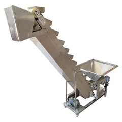 Industrial Stainless Steel Bucket Elevator 220V 400W Automatic Feeding Machine