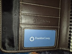 🔥New! Franklin Covey Chocolate Synthetic Leather Organizer Planner 7″ x 9″