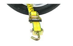 Mytee Products (4 Pack) 2″ x10′ Lasso Ratchet Strap with J Finger Hook Wheel …