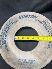 NOS Norton 12″ Vitrified Grinding Wheel – 38A46-I8VBE 2070 RPM Type 1