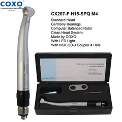 COXO High Speed Turbine LED Handpiece Self Power NSK QD-J Sinol 4 Hole Coupler