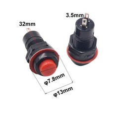 Round Push Button Momentary/Latching Switch White Red Green Blue Yellow Black