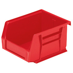 Akro-Mils 30210RED 5.375″x4.125″x3″ Plastic Storage Bin Red