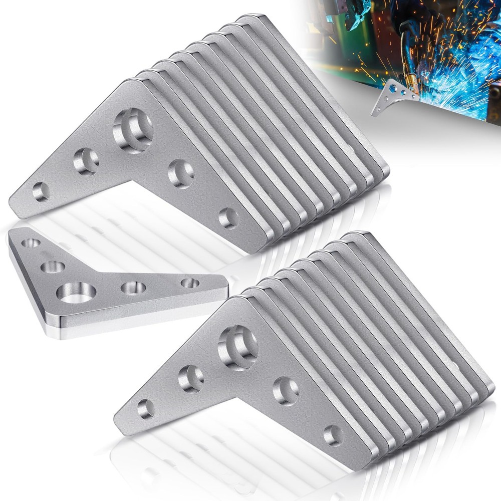 10 PCS 1/4 Thick Steel Weld On Gussets 3×3 Inch Triangle Welding Mount Plate