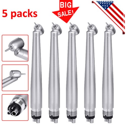10* NSK Style Dental 45 Degree Surgical Handpiece High Speed Turbine 4 Hole