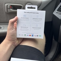New Square Card Reader for Contactless and Chip 2nd Generation White