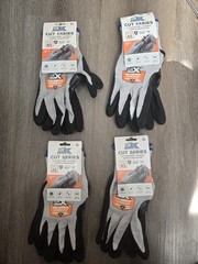 ** BRAND NEW** 4 pair GRX Dipped Coated Palm A5 Cut Resistant Gloves-GRXCUT35XL