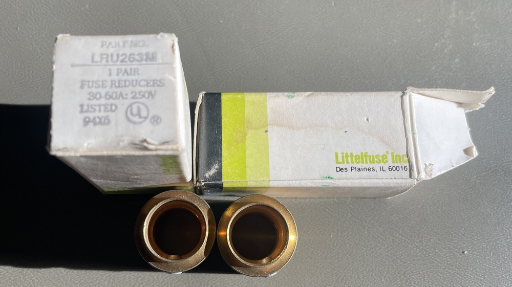Littelfuse Fuse Reducer LRU263M 30-60A 250V Lot of 2