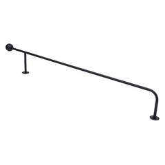 Wall Mounted Clothes Rack Clothing Racks For Hanging Clothes Closet Rod Black