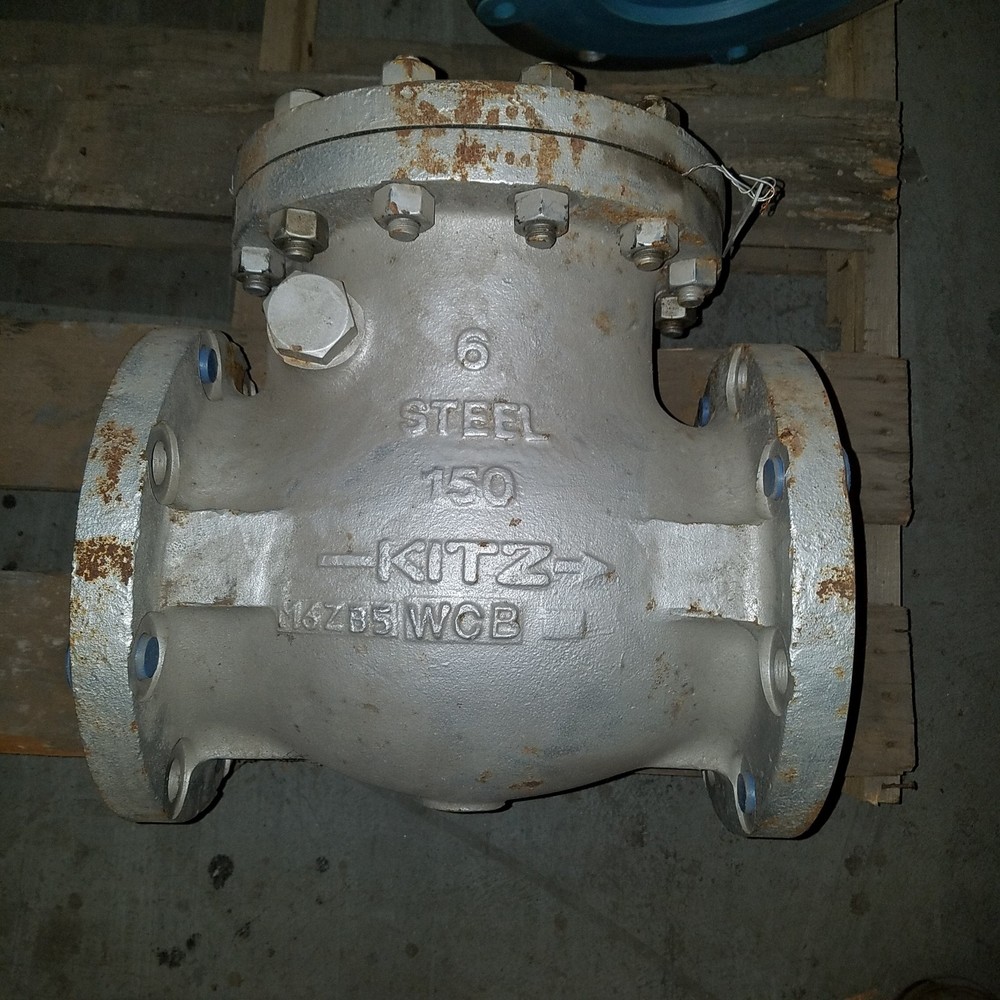 Kitz 150SCO 6″ Swing Check Valve, WCB Body, CR13 Disc, CR13 Seat, Class 150
