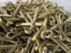 Lot of 2-1/2″ Cotter Pins Yellow Zinc Plated 14 POUNDS!!!